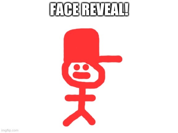Blank White Template | FACE REVEAL! | image tagged in blank white template | made w/ Imgflip meme maker