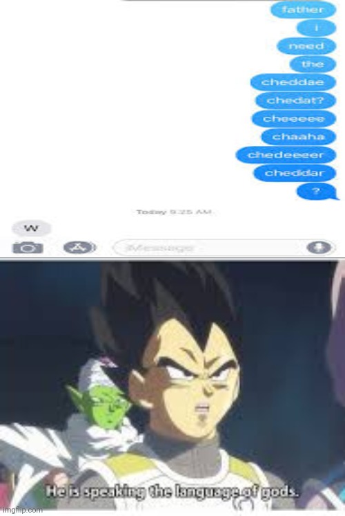 He is speaking the language of the gods | image tagged in lol,goku | made w/ Imgflip meme maker