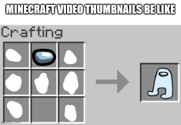 ? | MINECRAFT VIDEO THUMBNAILS BE LIKE | image tagged in synthesis | made w/ Imgflip meme maker