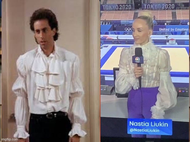 Who wore it better? | image tagged in seinfeld | made w/ Imgflip meme maker