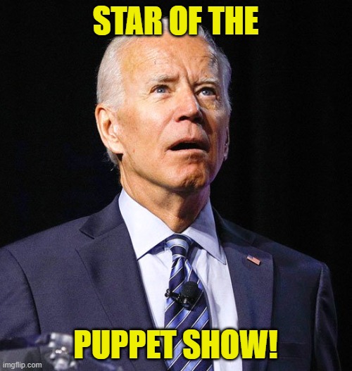 I have no strings to hold me down... | STAR OF THE PUPPET SHOW! | image tagged in joe biden,puppet,nobody home,dementia | made w/ Imgflip meme maker