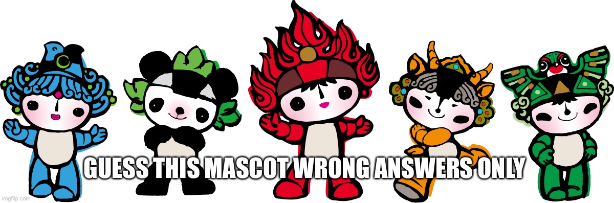 GUESS THIS MASCOT WRONG ANSWERS ONLY | made w/ Imgflip meme maker