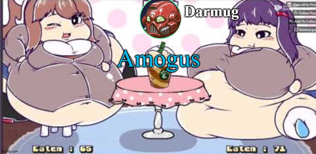 Please do not remind me of this template, it does not exist | Amogus | image tagged in darmug announcement template | made w/ Imgflip meme maker