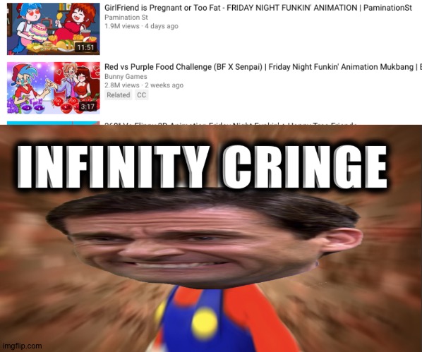 image tagged in infinity cringe | made w/ Imgflip meme maker