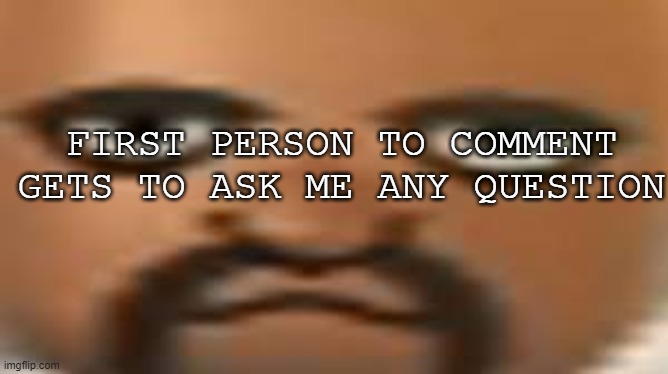 Go ahead. | FIRST PERSON TO COMMENT GETS TO ASK ME ANY QUESTION | image tagged in matt | made w/ Imgflip meme maker