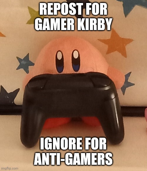 Dew it or dont dew it | REPOST FOR GAMER KIRBY; IGNORE FOR ANTI-GAMERS | image tagged in sjdjmsndff | made w/ Imgflip meme maker