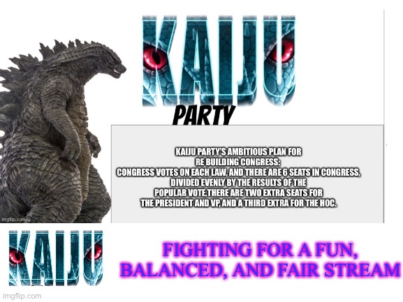 FIGHTING FOR A FUN, BALANCED, AND FAIR STREAM | made w/ Imgflip meme maker