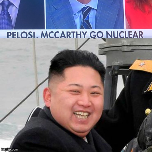 He | image tagged in happy kim jong un | made w/ Imgflip meme maker
