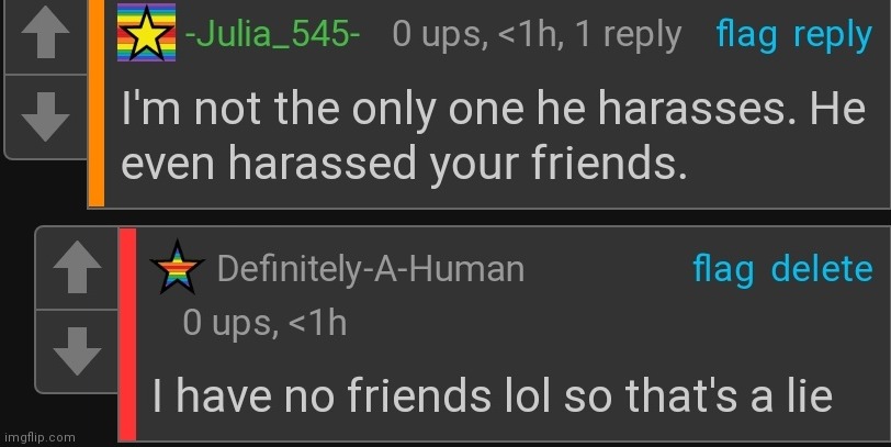 image tagged in julia lying | made w/ Imgflip meme maker