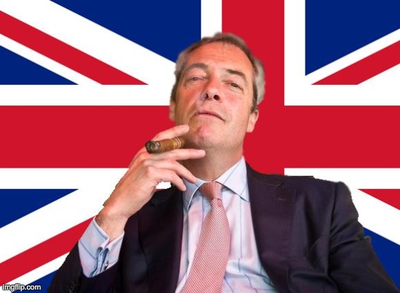 Farage Union Jack | image tagged in farage union jack | made w/ Imgflip meme maker