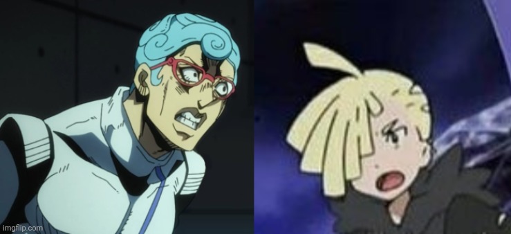 image tagged in ghiaccio,suprised gladion | made w/ Imgflip meme maker