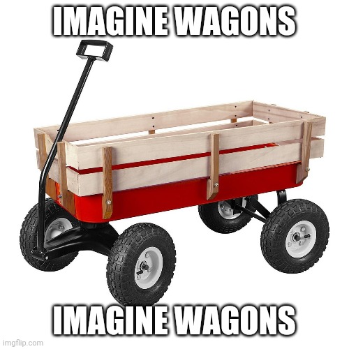 IMAGINE WAGONS; IMAGINE WAGONS | made w/ Imgflip meme maker