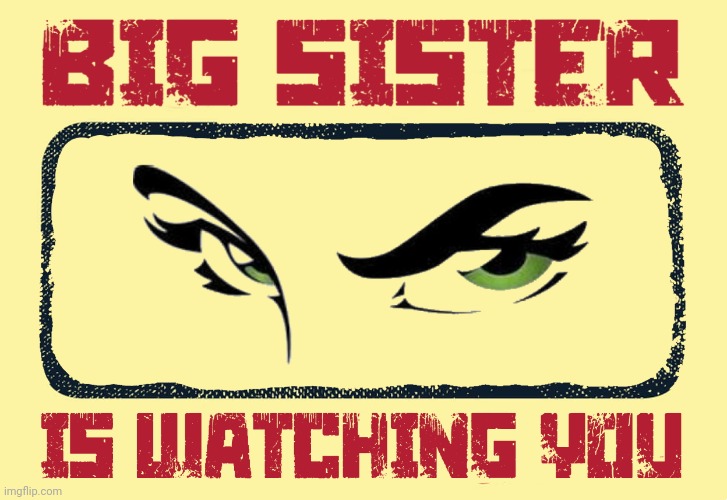 Big Sister Is Watching You | image tagged in feminism is cancer,feminism,feminist,triggered feminist,angry feminist | made w/ Imgflip meme maker