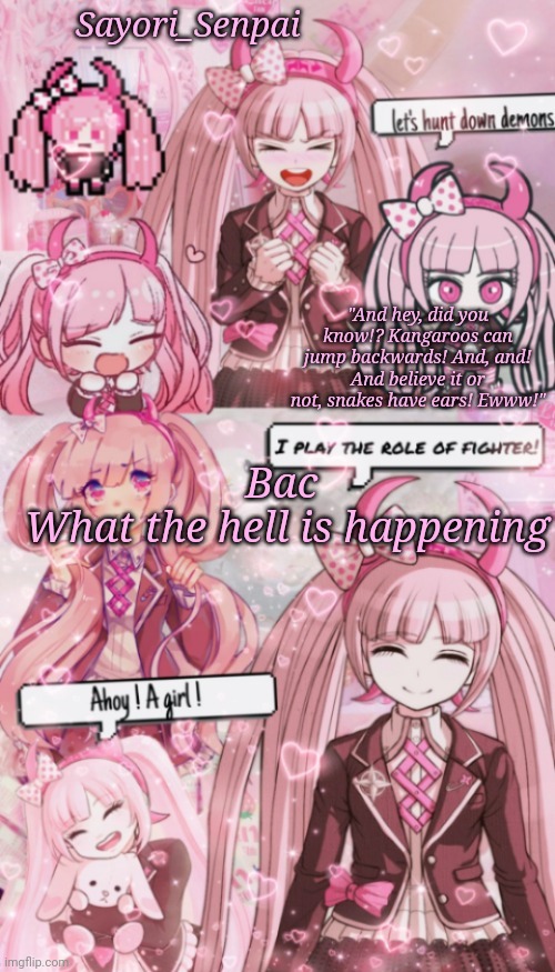 R | Bac 
What the hell is happening | image tagged in r | made w/ Imgflip meme maker