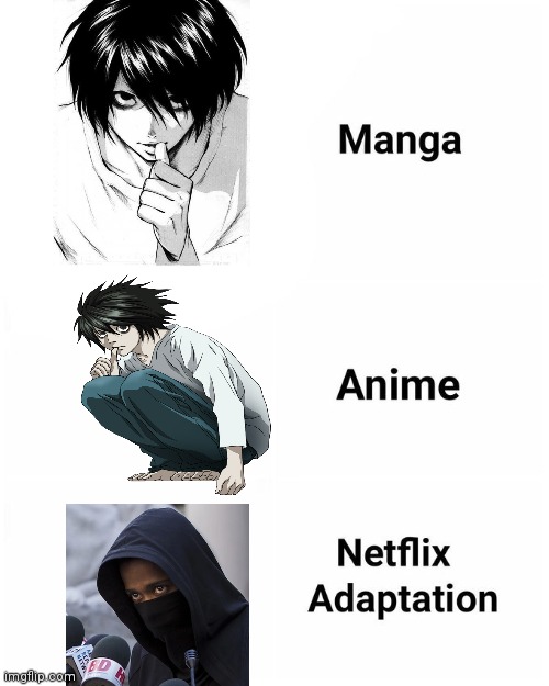 They actually did this | image tagged in manga anime netflix adaption | made w/ Imgflip meme maker