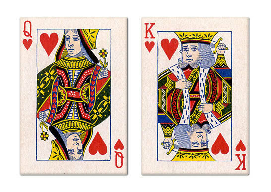 High Quality King and queen of hearts Blank Meme Template