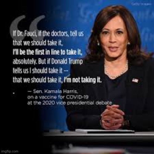 Kamala Harris Covid-19 vaccine | image tagged in kamala harris covid-19 vaccine | made w/ Imgflip meme maker