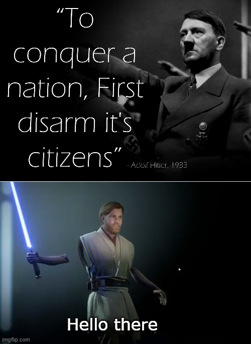 disarm him | Hello there | image tagged in memes,funny,star wars | made w/ Imgflip meme maker