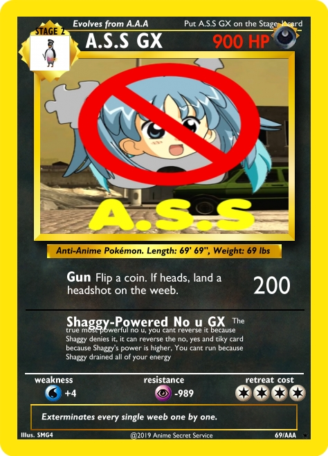 High Quality A.S.S GX 2nd Card Blank Meme Template