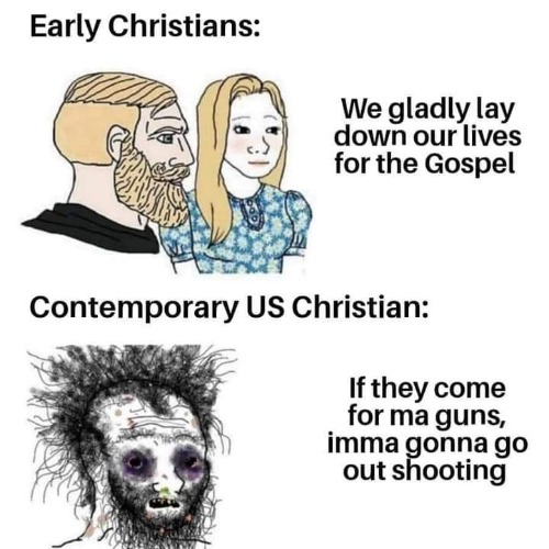 image tagged in christians,guns,god | made w/ Imgflip meme maker