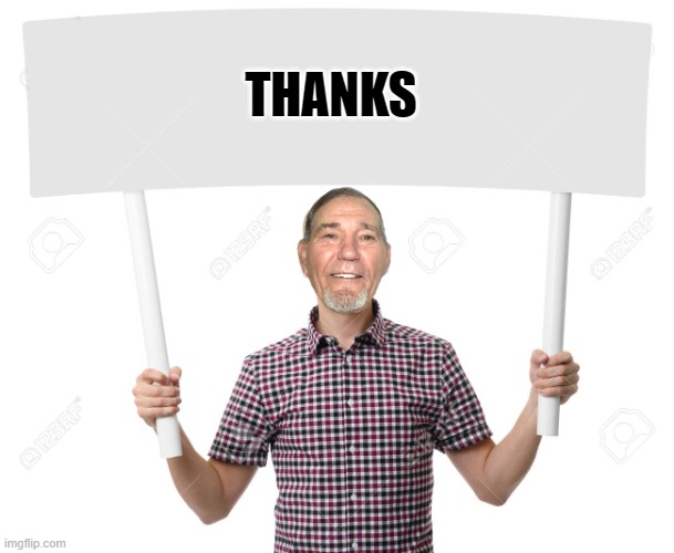 sign | THANKS | image tagged in sign | made w/ Imgflip meme maker