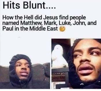 Jesus Middle East Blank Meme Template