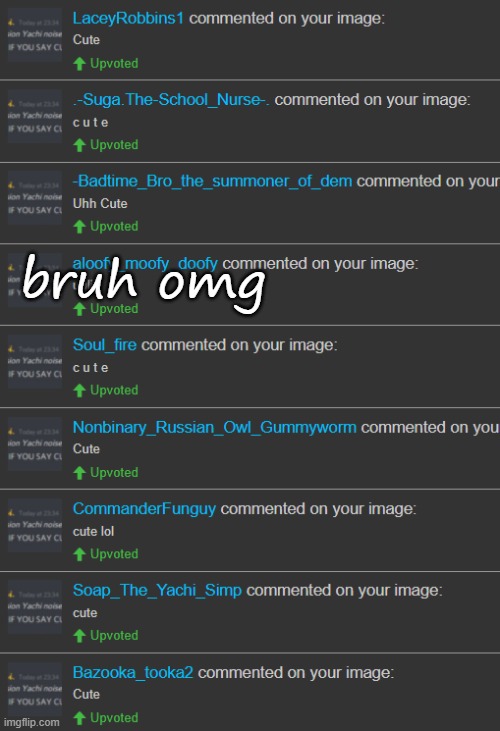 bruh omg | made w/ Imgflip meme maker