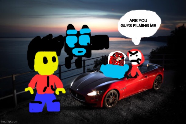 *Wheeze* I can’t | ARE YOU GUYS FILMING ME | made w/ Imgflip meme maker