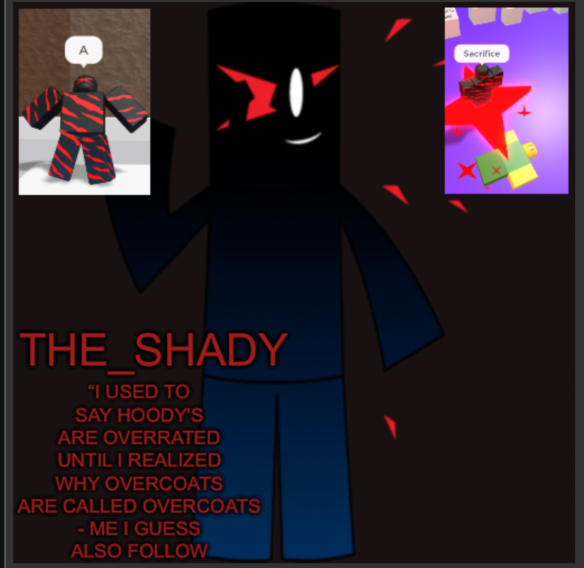 High Quality The_shady announcement template thingy Blank Meme Template