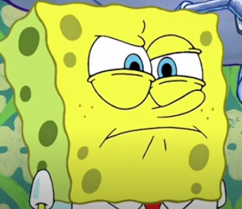 High Quality Pissed off spongebob Blank Meme Template