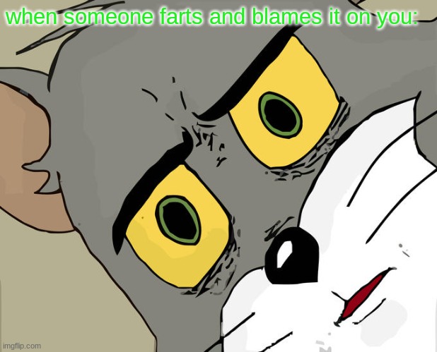 Unsettled Tom | when someone farts and blames it on you: | image tagged in memes,unsettled tom | made w/ Imgflip meme maker