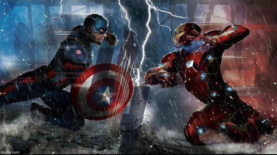 Avengers civil war | image tagged in avengers civil war | made w/ Imgflip meme maker