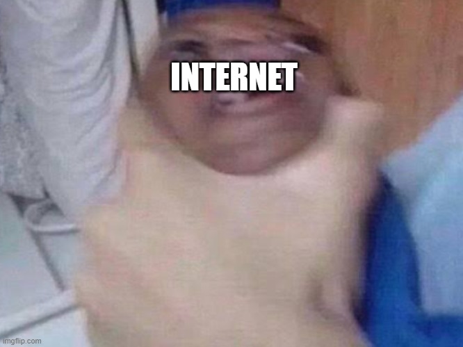 When you download genshin at 98% and internet cuts off | INTERNET | image tagged in internet,choking,choke,funny,funny memes,genshin impact | made w/ Imgflip meme maker