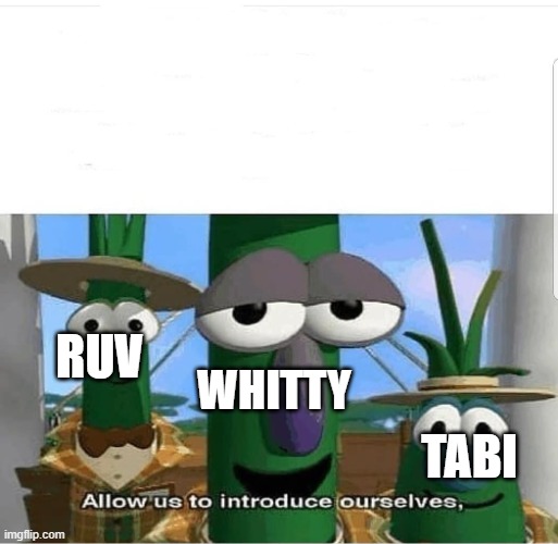 Allow us to introduce ourselves | RUV WHITTY TABI | image tagged in allow us to introduce ourselves | made w/ Imgflip meme maker