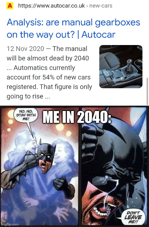 ME IN 2040: | image tagged in batman don't leave me | made w/ Imgflip meme maker