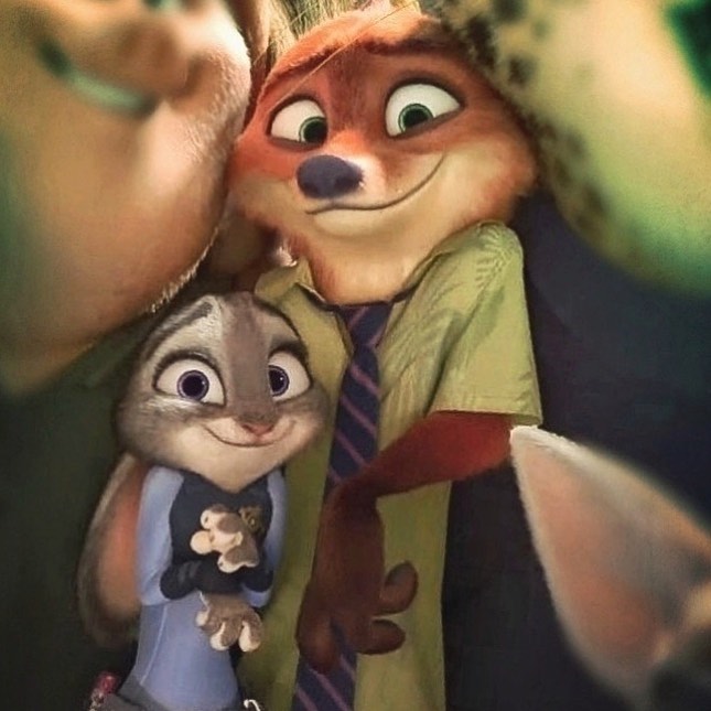 Nick Wilde and Judy Hopps nervous Blank Meme Template