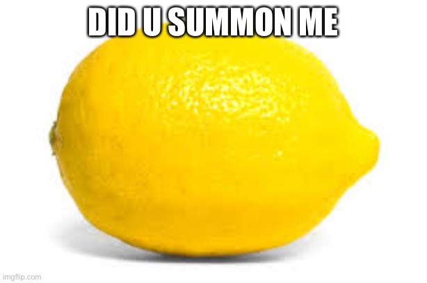 When life gives you lemons, X | DID U SUMMON ME | image tagged in when life gives you lemons x | made w/ Imgflip meme maker