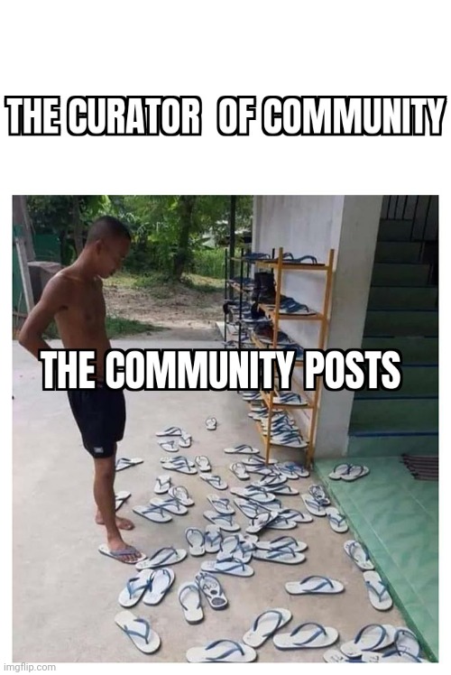 The curator and community posts | image tagged in memehub,hive,crypto,fun,meme,cryptocurrency | made w/ Imgflip meme maker