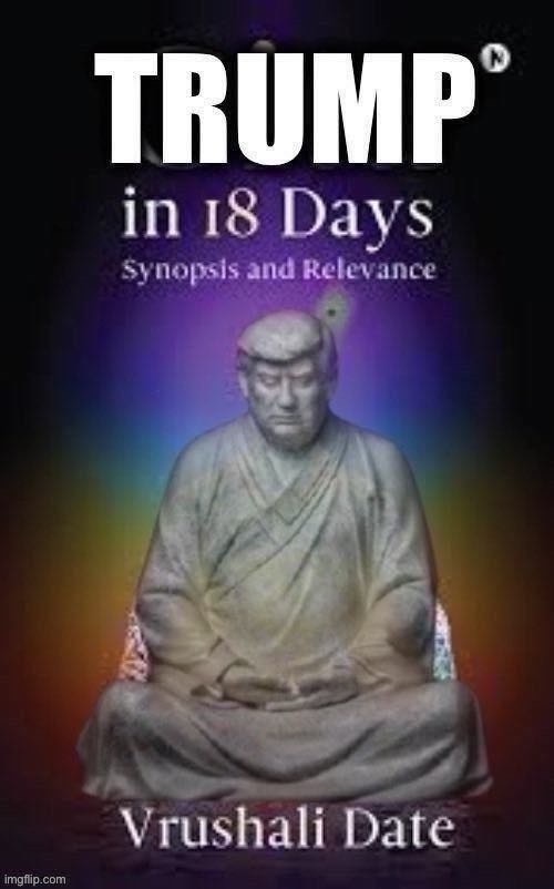 ive been meditating on this one & i think its real. | image tagged in trump in 18 days,18 days,mike lindell,trump inauguration,trump buddha,meditation | made w/ Imgflip meme maker