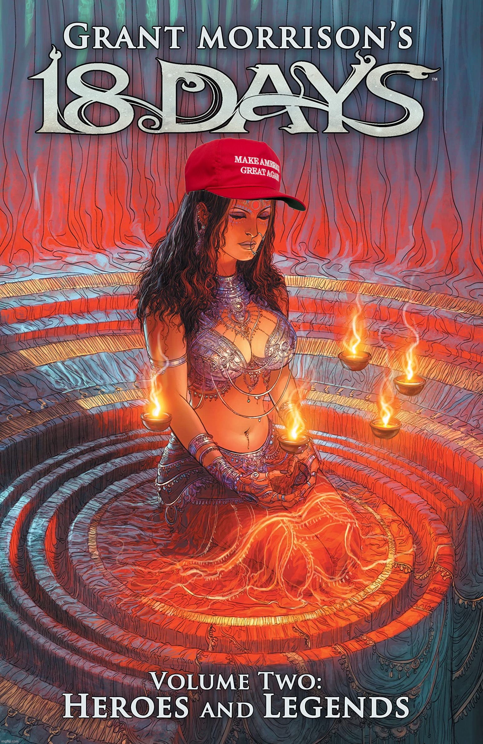 Summon the ancient one! SUMMON HIM!! | image tagged in grant morrison s 18 days,18 days,mike lindell,maga,trump inauguration,fantasy | made w/ Imgflip meme maker