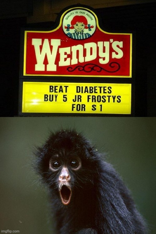 That Wendy's sign | image tagged in oh my gosh,wendy's,reposts,repost,memes,diabetes | made w/ Imgflip meme maker
