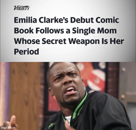 Next I should make a comic where I turn into a super hero every time I get kicked in the balls. | image tagged in kevin hart grossed out,period,funny,memes | made w/ Imgflip meme maker