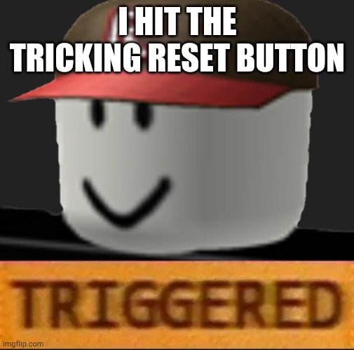 Roblox Triggered | I HIT THE TRICKING RESET BUTTON | image tagged in roblox triggered | made w/ Imgflip meme maker