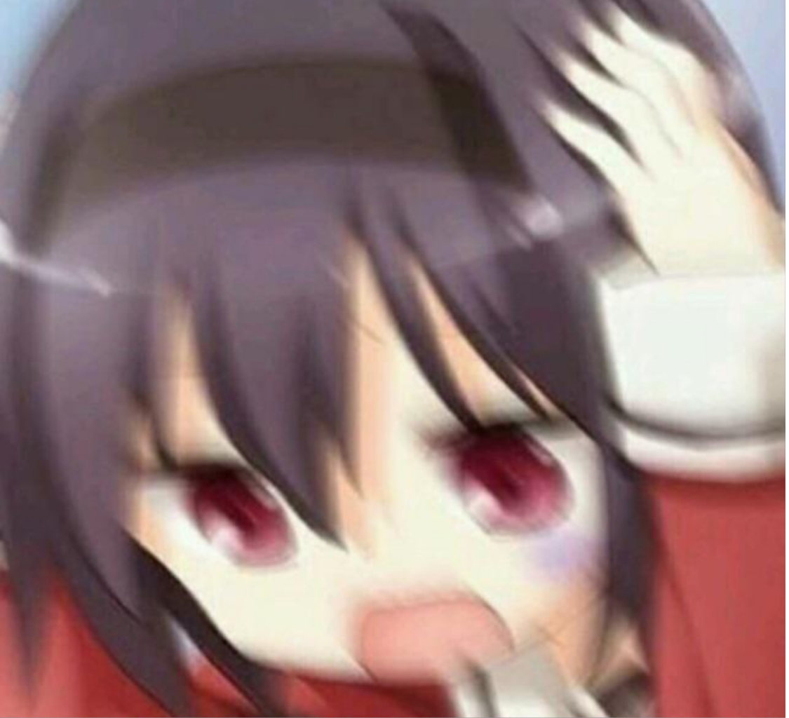 High Quality Confused scared anime girl Blank Meme Template