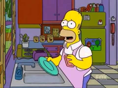 Homer_dishes Blank Meme Template