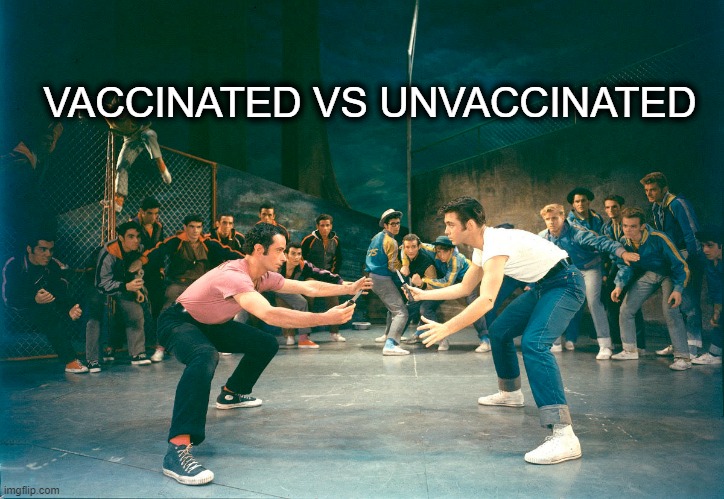 Vaxx Vs UnVaxx | VACCINATED VS UNVACCINATED | image tagged in covid-19,vaccines,medical,fighting | made w/ Imgflip meme maker