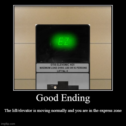 good ending | image tagged in funny,demotivationals | made w/ Imgflip demotivational maker