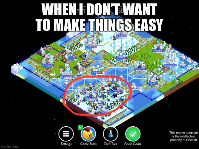 My first meme that I have made on a mobile device | WHEN I DON’T WANT TO MAKE THINGS EASY | image tagged in over the top | made w/ Imgflip meme maker