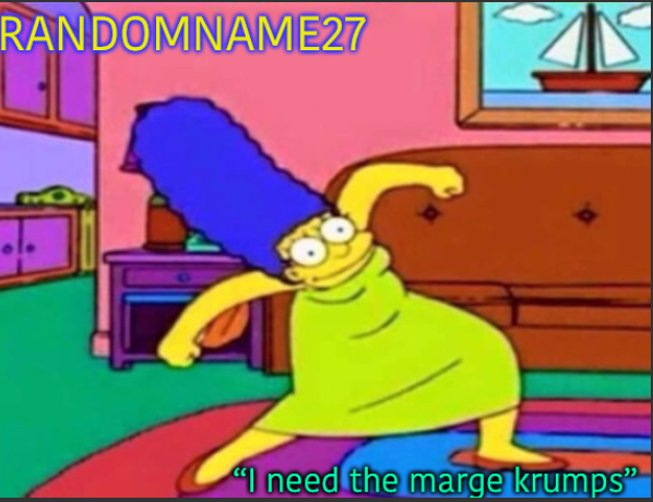 Random name marge krumps Blank Meme Template