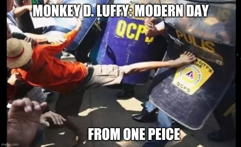 Luffy Modern Day | MONKEY D. LUFFY: MODERN DAY; FROM ONE PEICE | image tagged in one piece anime | made w/ Imgflip meme maker